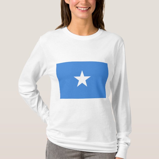 Somalias flagga t shirt (Framsida)