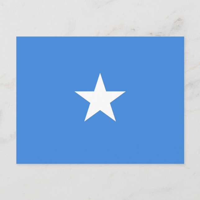 Somalias flagga vykort (Framsida)