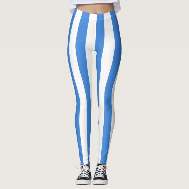 Somalias nationella Flagga-Lodrät, stripe Leggings (Framsida)