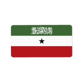 Somaliland flagga adressetikett