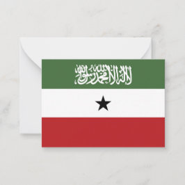 Somaliland flagga anteckningskort