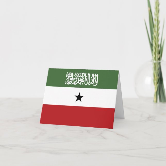 Somaliland flagga anteckningskort (Framsida)