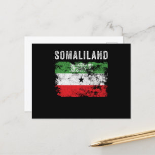 Somaliland Flagga Distress Vykort