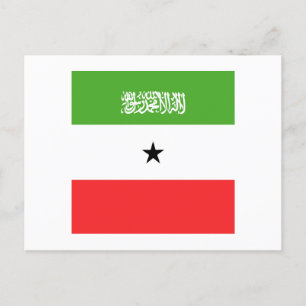 Somaliland Flagga Emblem Vykort