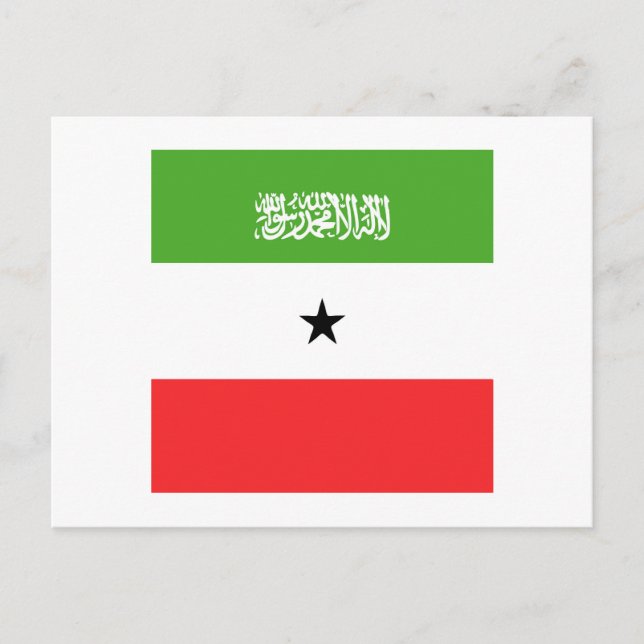 Somaliland Flagga Emblem Vykort (Framsida)