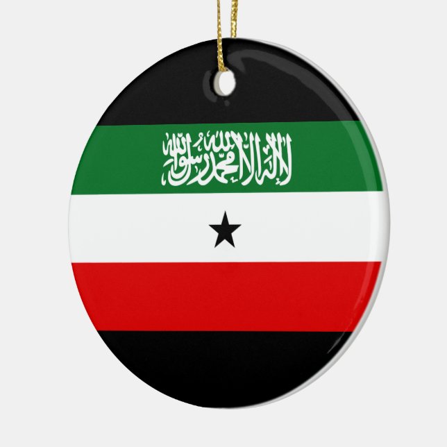 Somaliland Flagga Julgransprydnad Keramik (Vänster)