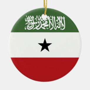 Somaliland flagga julgransprydnad keramik