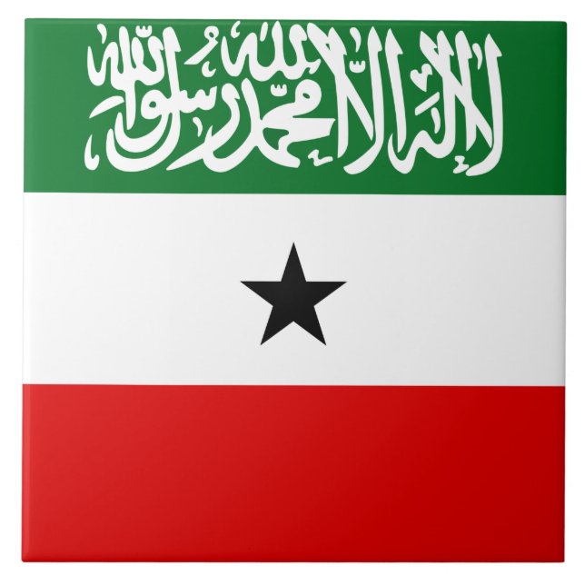 Somaliland Flagga Kakelplatta (Framsidan)