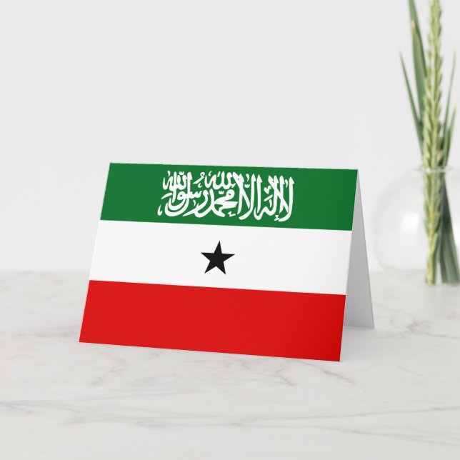 Somaliland Flagga Kort (Framsida)