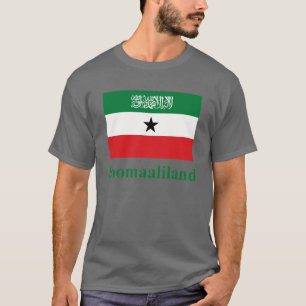 Somaliland flagga med namn i somaliskt t shirt