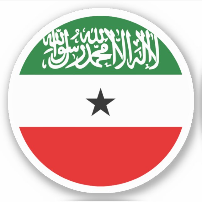 Somaliland Flagga Round Sticker Klistermärken (Framsida)