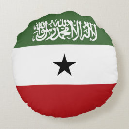 Somaliland flagga rund kudde