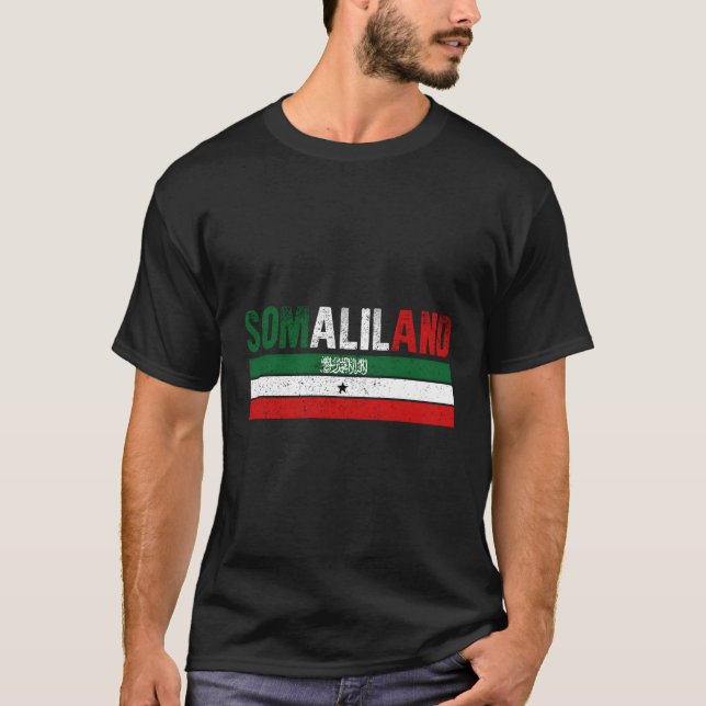 Somaliland Flagga Somalilander S T Shirt (Framsida)