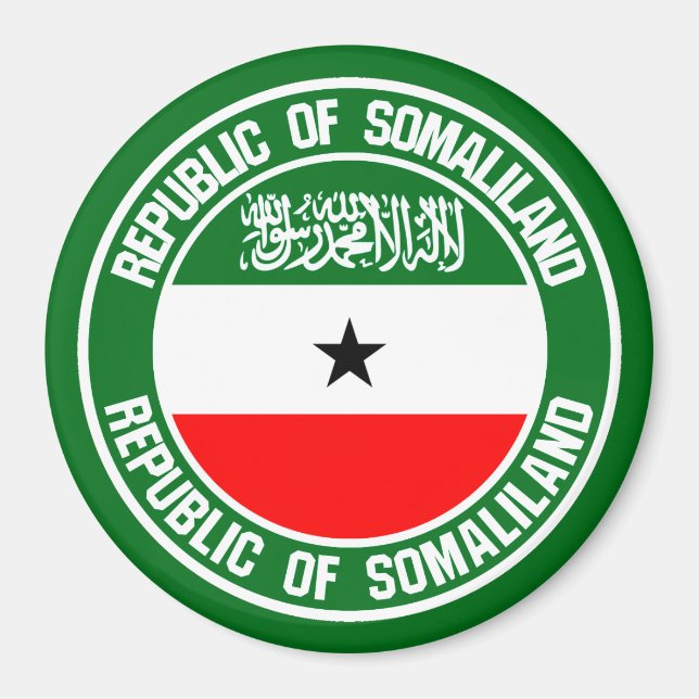 Somaliland Round Emblem Magnet (Framsidan)