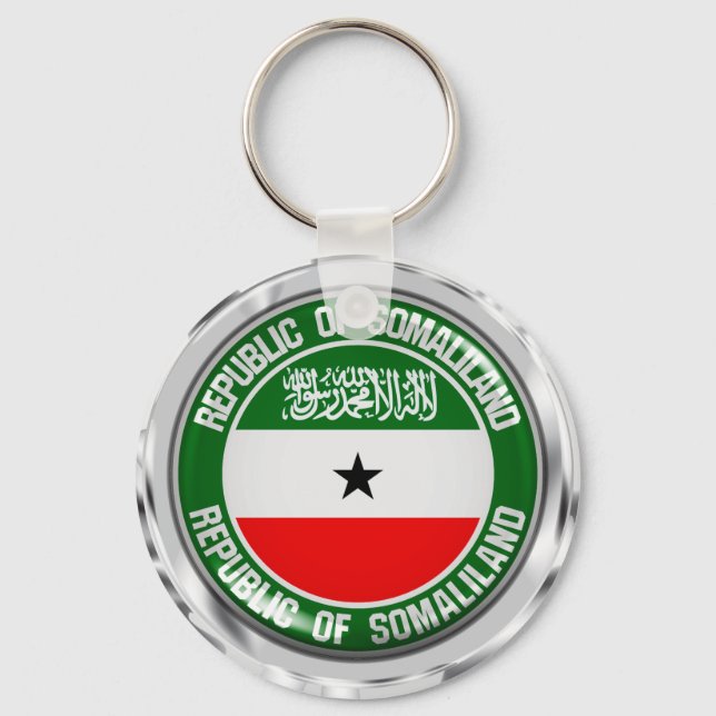 Somaliland Round Emblem Nyckelring (Framsida)