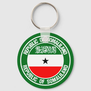 Somaliland Round Emblem Nyckelring