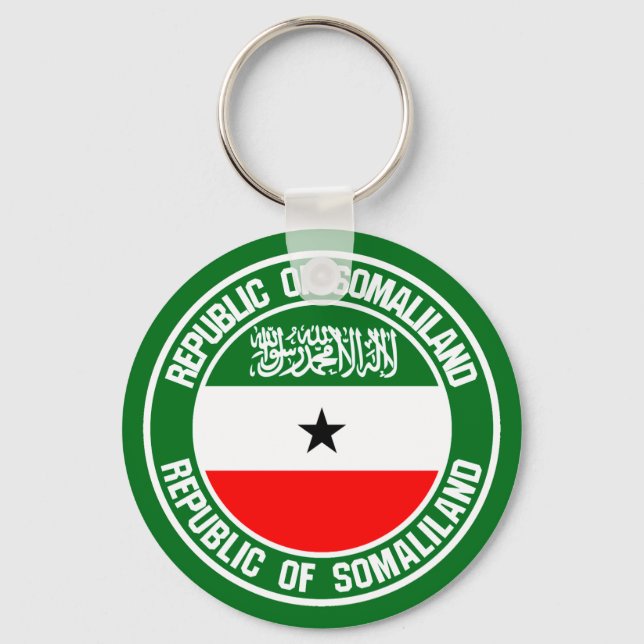 Somaliland Round Emblem Nyckelring (Framsida)