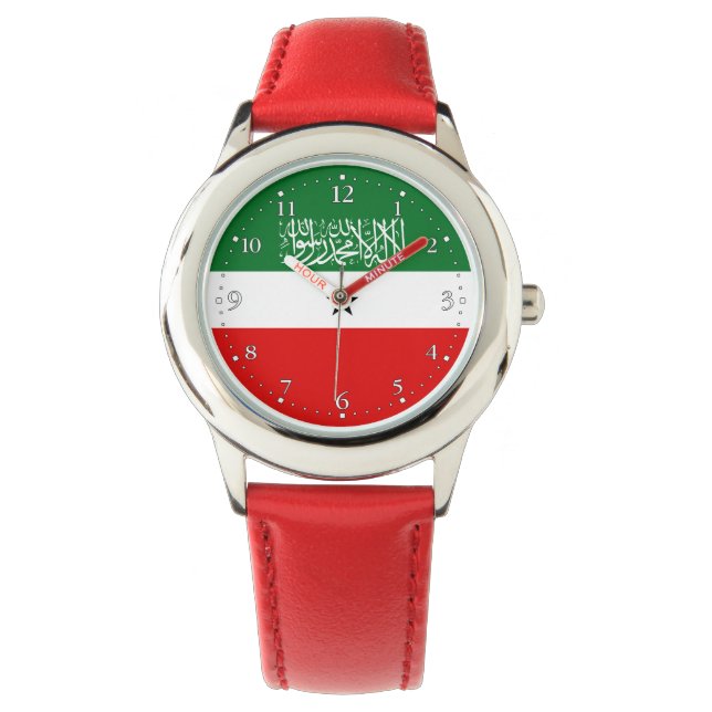 Somalilands flagga armbandsur (Framsida)