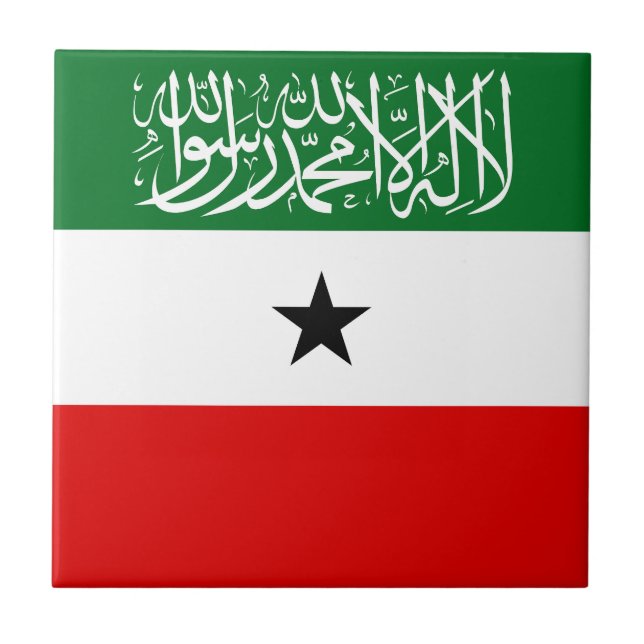 Somalilands flagga kakelplatta (Framsidan)