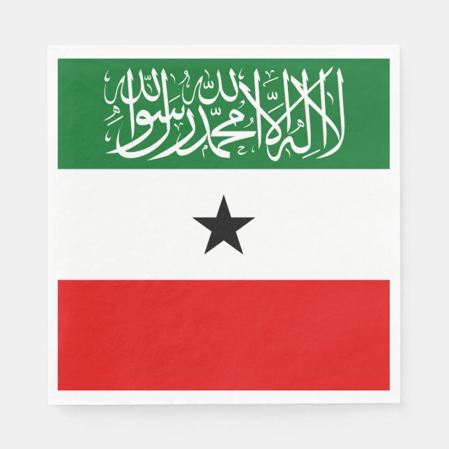 Somalilands flagga pappersservett (Framsidan)