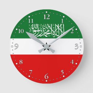 Somalilands flagga rund klocka