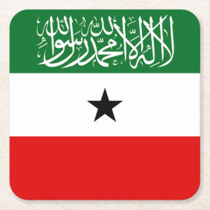 Somalilands flagga underlägg papper kvadrat