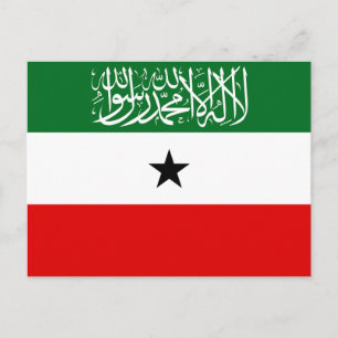 Somalilands flagga vykort