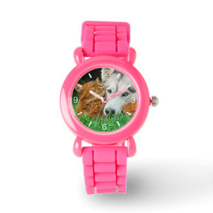 Somaliska Cat Siberian husky Cute Friends, uppring Armbandsur
