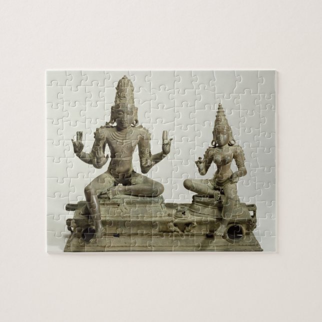 Somaskanda Chola, Tamil Nadu (brons), Pussel (Horisontell)