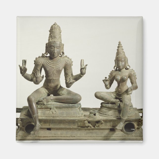 Somaskanda, Chola, Tamil Nadu (bronze) Magnet (Framsidan)