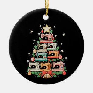 Sömaskin Julgran Sticka Sy Xmas Julgransprydnad Keramik
