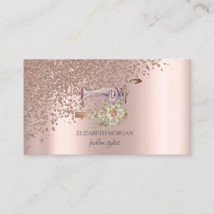 Sömaskin Rose Guld Diamanter Sömaskin Visitkort