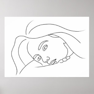 Somber fem Ansikte Poster