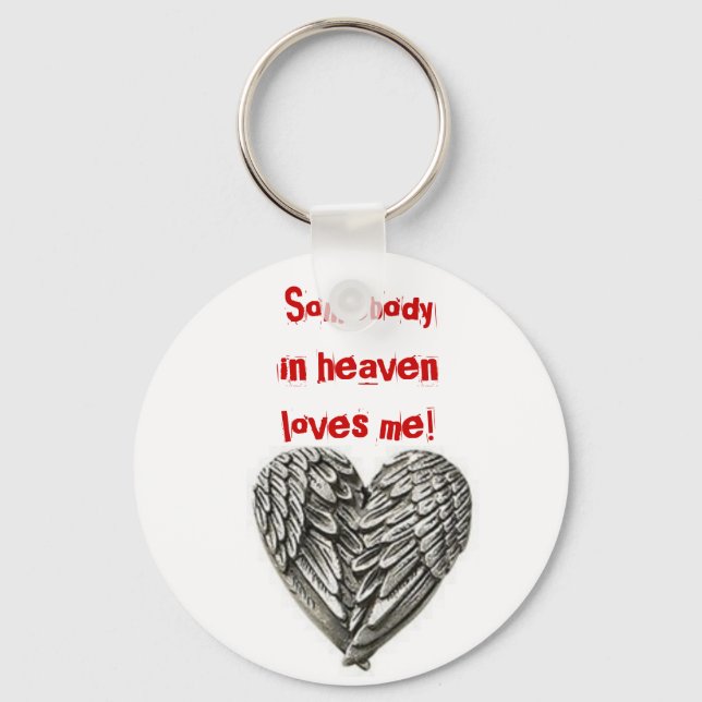 Sombody in Heaven Keychain Nyckelring (Framsida)