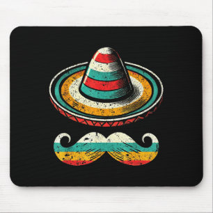 Sombrero Ansikte Cinco De Mayo Mustasch Fiesta Män Musmatta