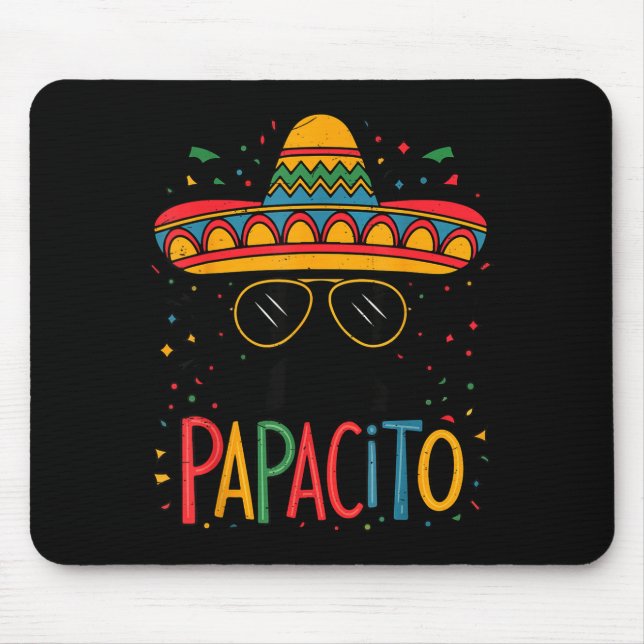 Sombrero Ansikte Papacito Cinco Mayo Fest Rolig Me Musmatta (Framsidan)