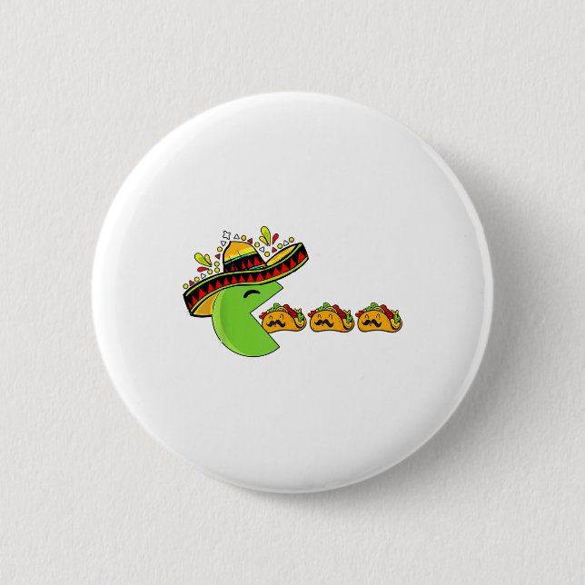 Sombrero Eating funny Tacos with mustacher cinco D Knapp (Framsida)