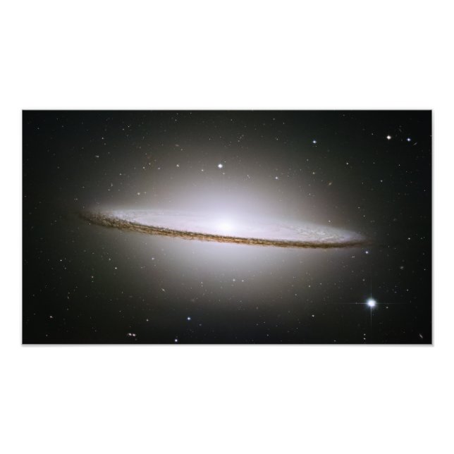 Sombrero Galaxy (Hubble Telescope) Fototryck (Framsidan)