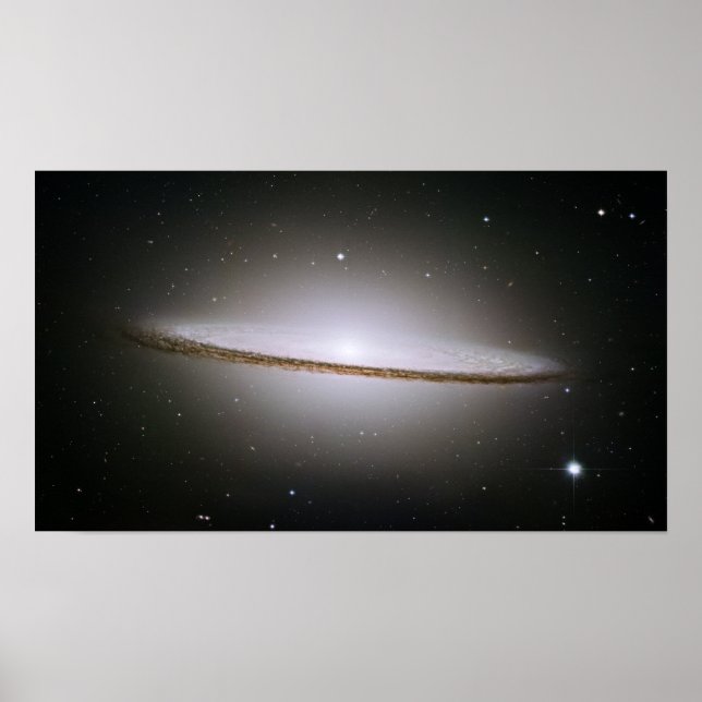 Sombrero Galaxy (Hubble Telescope) Poster (Framsidan)