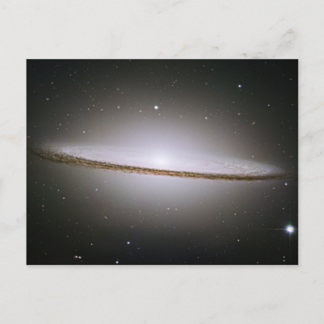 Sombrero Galaxy (Hubble Telescope) Vykort (Framsida)