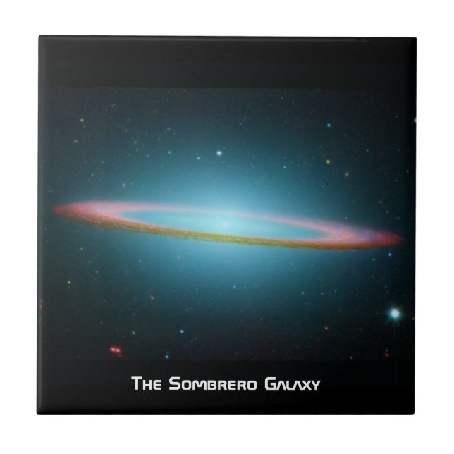 Sombrero Galaxy Kakelplatta (Framsidan)