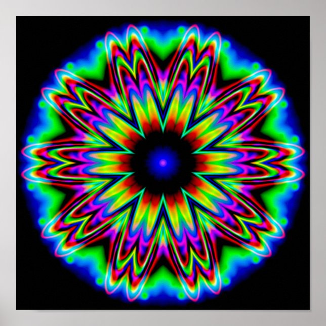 Sombrero Galaxy Mandala Poster (Framsidan)