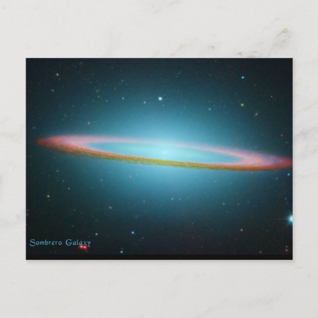 Sombrero Galaxy på kort och vykort (Framsida)
