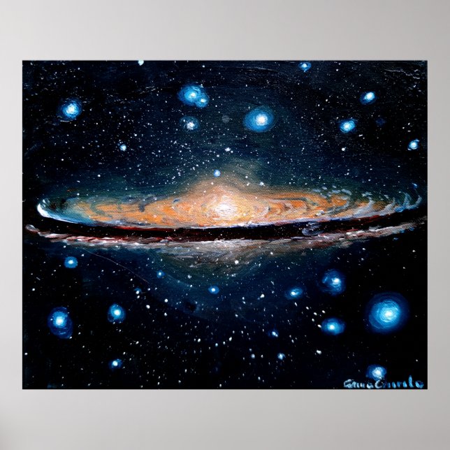 Sombrero galaxy poster (Framsidan)