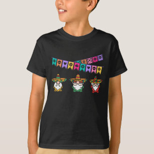 Sombrero Gnomes Mexican Fiesta Lycklig Cinco De Ma T Shirt
