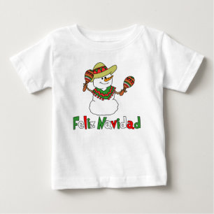 Sombrero Maracas för Feliz Navidad tecknadsnögub T Shirt