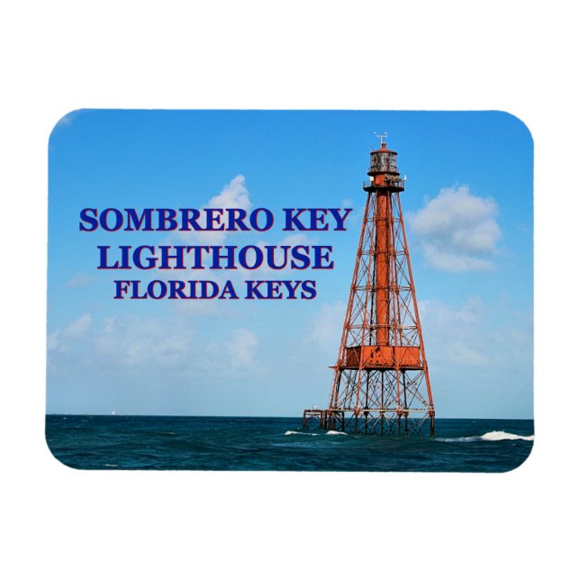 Sombrero Nyckel fyr, Florida Nycklar Magnet (Horisontell)