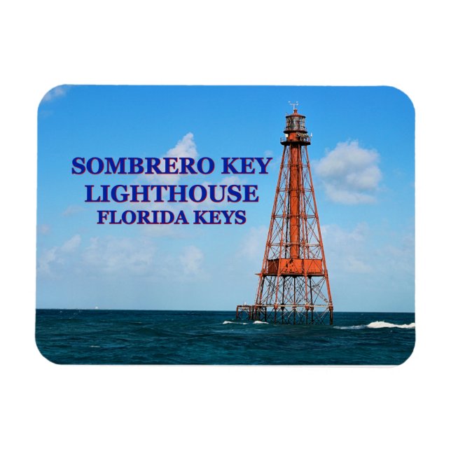 Sombrero Nyckel fyr, Florida Nycklar Magnet (Horisontell)