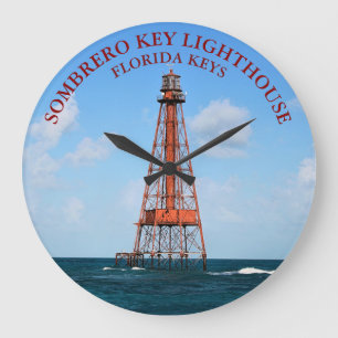 Sombrero Nyckel fythouse Florida Nycklar Clock Stor Klocka