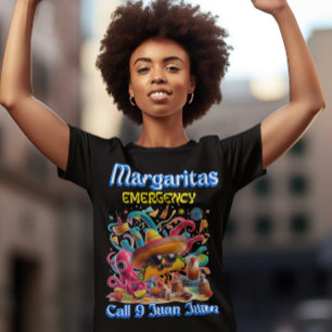 Sombrero och Sunglasses Margarita Akut T Shirt